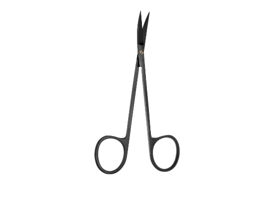 CISEAUX LAGRANGE DOUBLE COURBURE - COURBE 10,5 CM - BLACK SPINE USTOMED