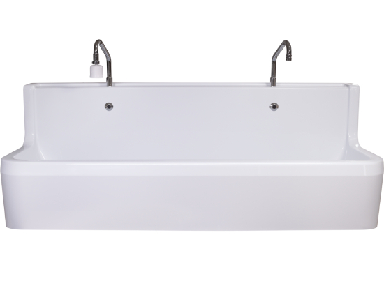 Lave main double poste