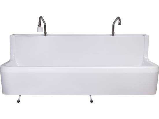 Lave main double poste