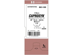 CAPROSYN 5-0 3/8C 19 mm triangulaire précision Incolore
