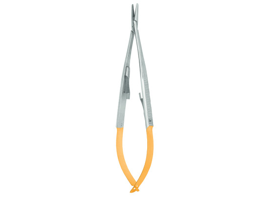 PORTE AIGUILLE CASTROVIEJO DROIT OU COURBE 14 OU 18 CM - MANCHE ROND OU PLAT STRI - IPP 