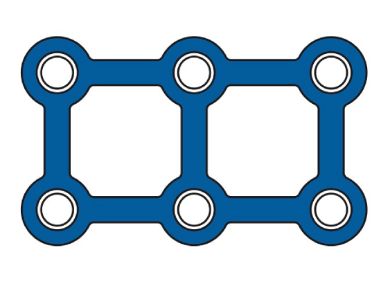Plaque ostosynthse en carr