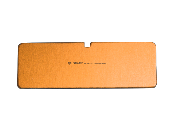 PLAQUE GRAVE POUR CONTAINER ALU, DE STRILISATION. USTOMED