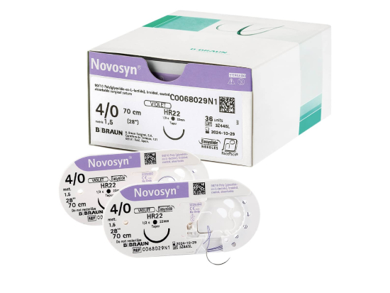 NOVOSYN 4-0 1/2C 22MM Triangulaire - 70CM